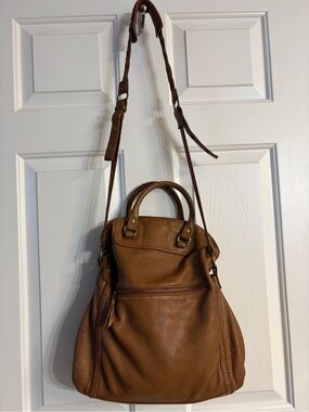 The Sak Silverlake Convertible Brown Leather Hobo Bag